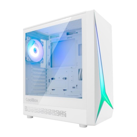 gaming pc-kabinet med argb-oplyst forside og hærdet glas ga450-atx star-light