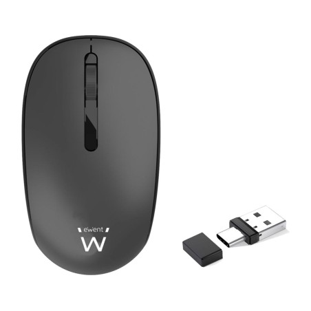 ratón inalámbrico de clic silencioso con receptor combinado ew3206 1000dpi
