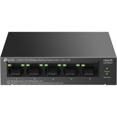 5-port fast ethernet unmanaged switch with 4 poe litewave-ls105lp 41w