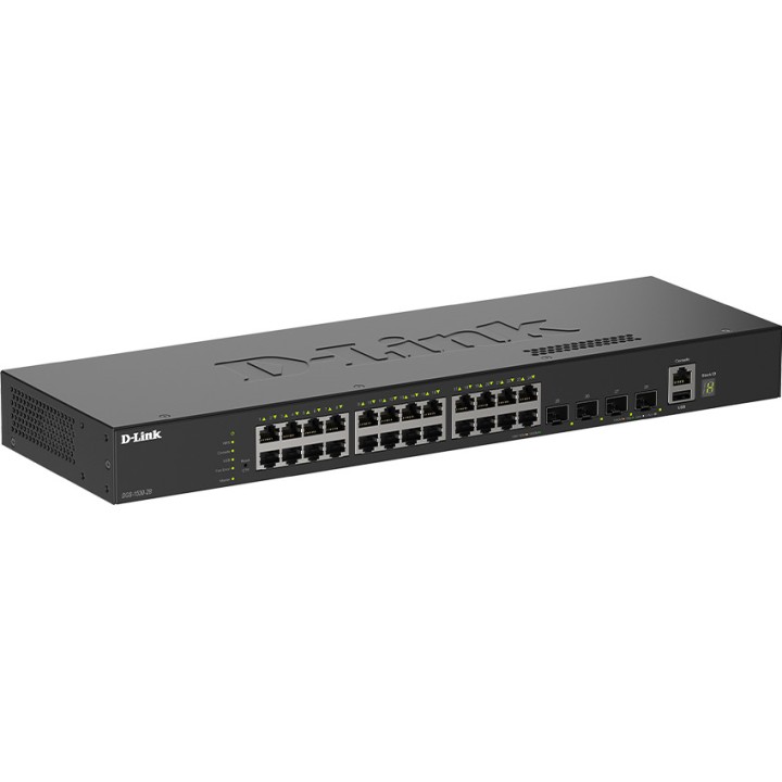 D-LINK Switch gestionable apilable de 24 puertos gigabit