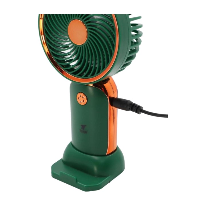 THULOS Přenosný dobíjecí mini ventilátor se základnou