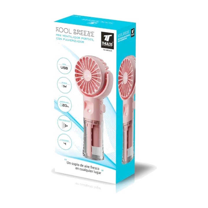 THULOS Wiederaufladbarer tragbarer Mini-Ventilator mit