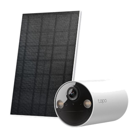 wi-fi ip surveillance camera kit with battery and solar panel tapo tc82 2k