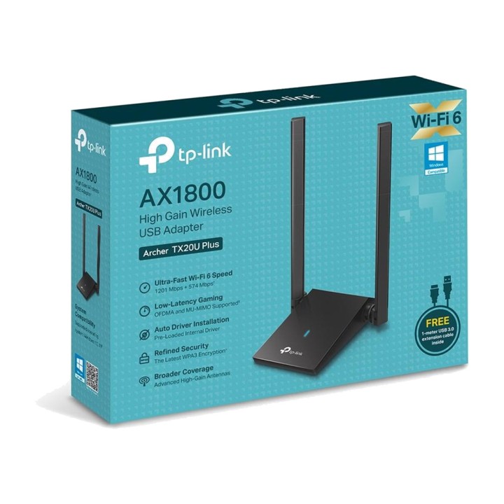 TP-LINK Dual-band USB WiFi adapter with desktop antenna