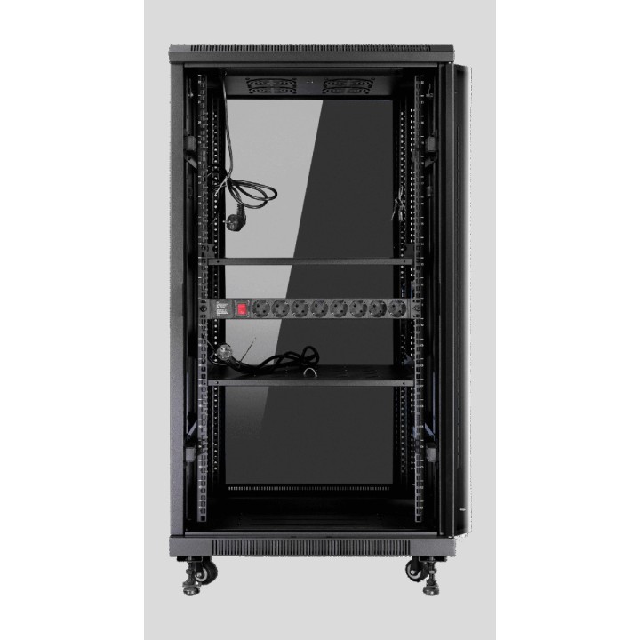 PHASAK Estante de rack para servidores e redes 19" 18U