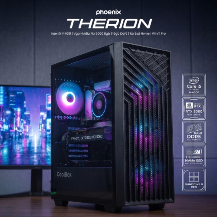 PHOENIX Ordinateur de bureau gaming THERION-RTX5060