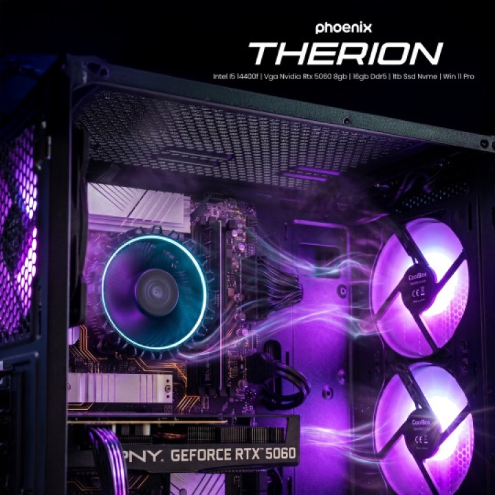 PHOENIX Gaming-Desktop-PC THERION-RTX5060 I5-14400F 8GB-VRAM