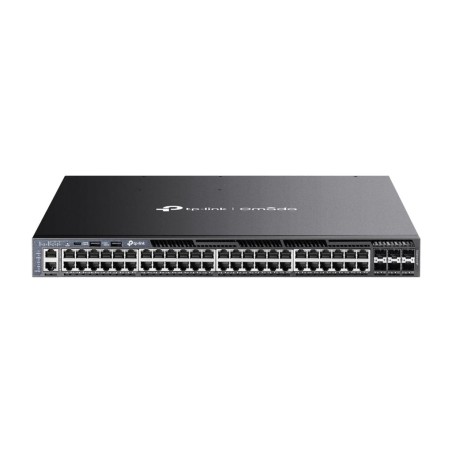 switch gestionado l3 apilable de 48 puertos poe+ gigabit con 6 ranuras sfp+ 10g omada sg6654xhp 1440w