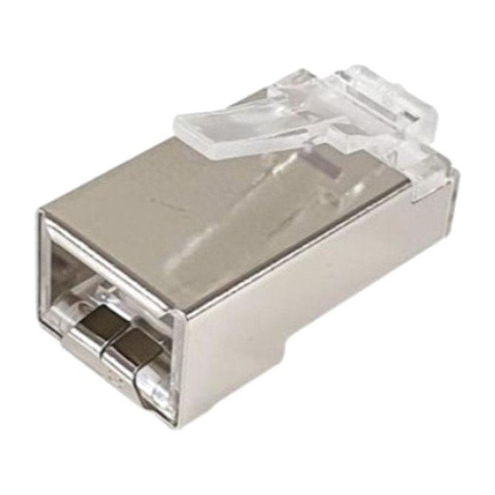 EQUIP Pachet de 100 de conectori de rețea RJ45 ecranați