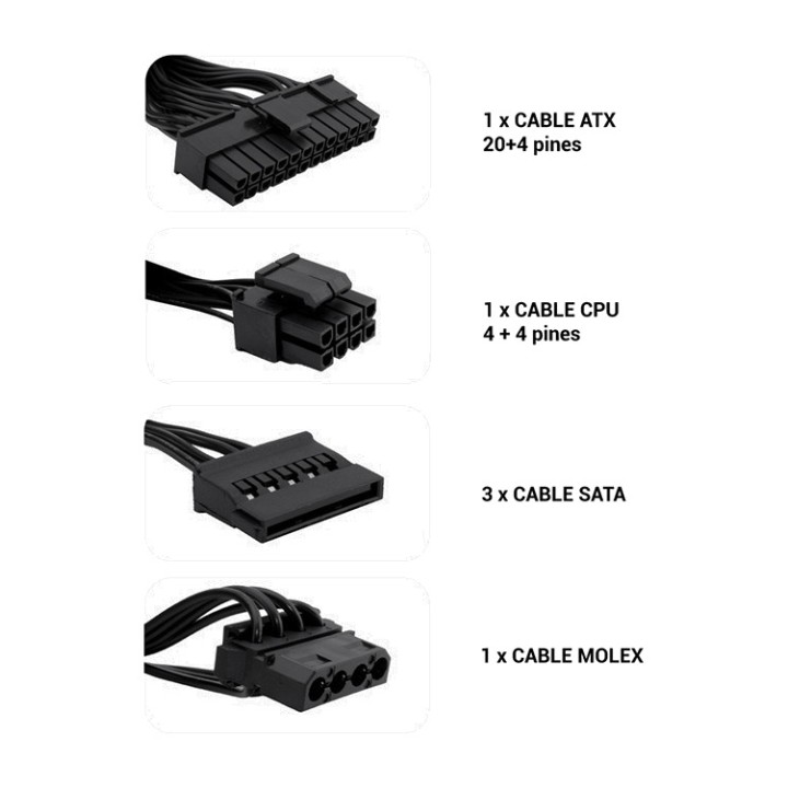 COOLBOX Alimentation TFX pour PC BASIC-550GR-T 550W