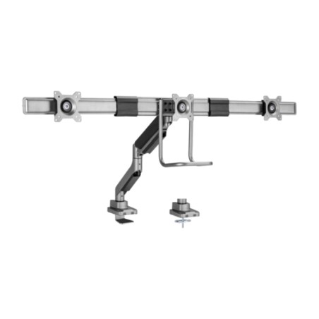 supporto da scrivania per tre monitor con bracci articolati 650162 17-27" vesa-100x100 6kg