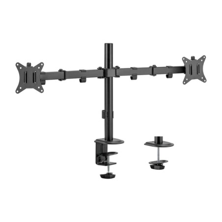 articulating desk mount for two monitors 650157 17-32" vesa-100x100 9kg