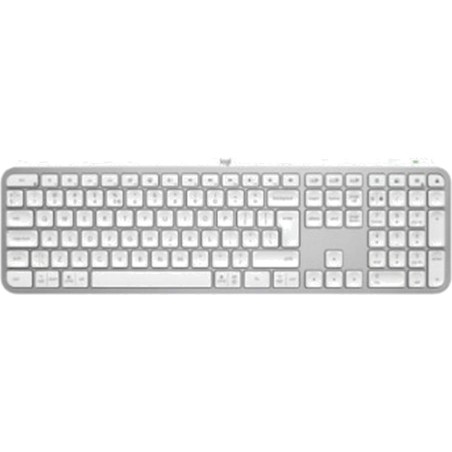 teclado inalámbrico retroiluminado recargable con acciones inteligentes en español mx-keys-s qwerty-es