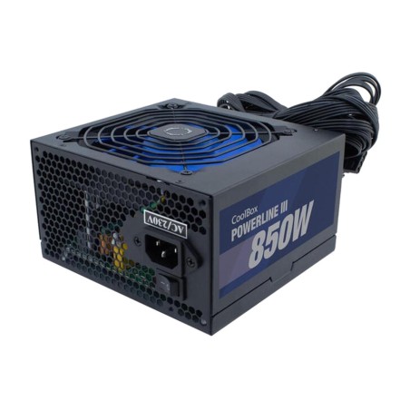 fuente de alimentación gaming atx para pc powerline-iii 850w 85%