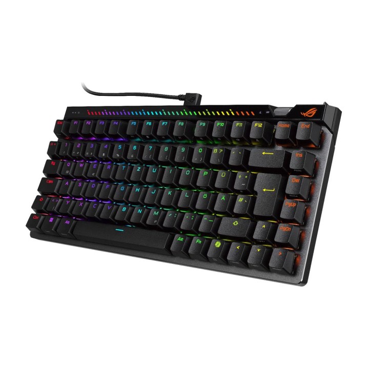 ASUS Magnetic gaming keyboard with RGB lighting and Spanish