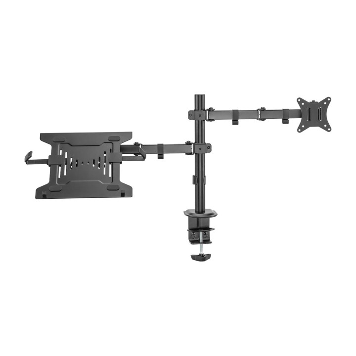 EWENT Soporte de mesa para monitor y portátil con brazo