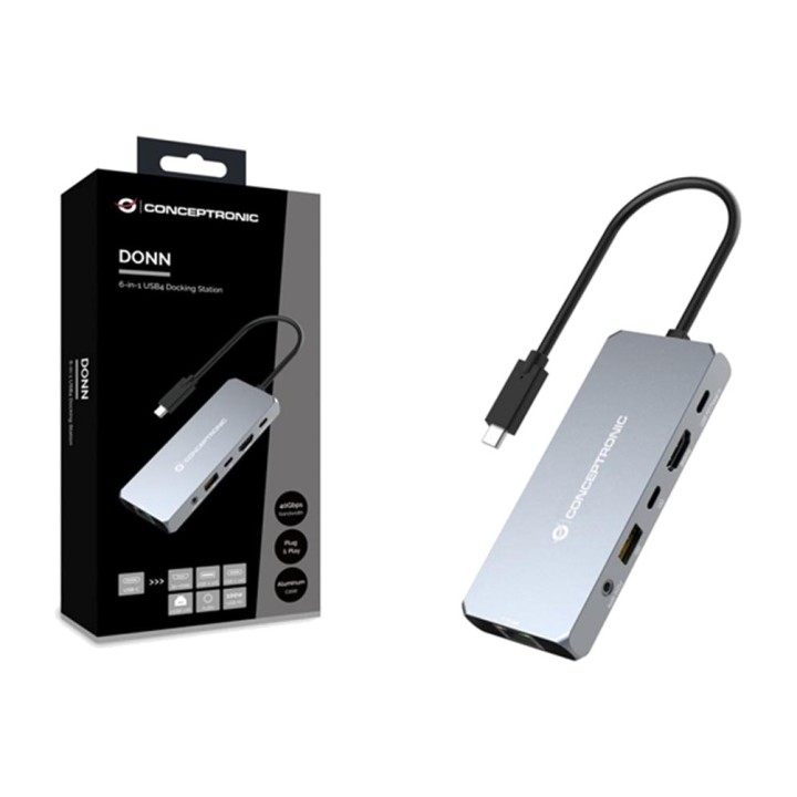 CONCEPTRONIC Docking station USB4 6 in 1 con HDMI DONN22G