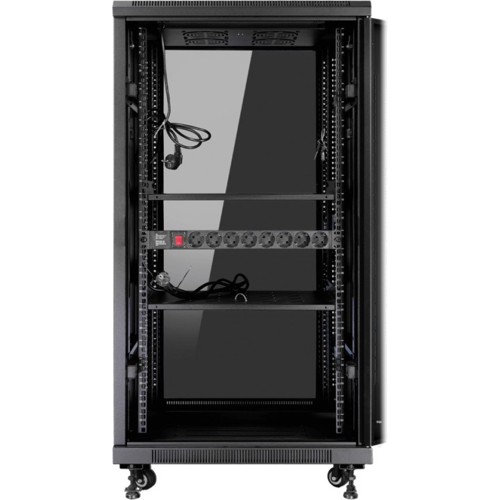 PHASAK Estante de rack para servidores e redes 19" 27U