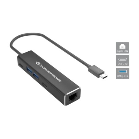 adaptateur usb-c vers ethernet avec hub 4-en-1 abby13b rj45 2,5gbps