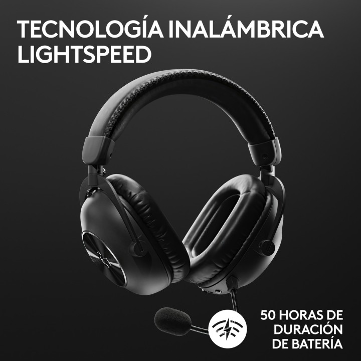LOGITECH Kabelloses Gaming-Headset mit Mikrofon PRO X