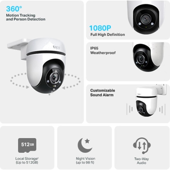 TP-LINK Càmera de vigilància IP wifi motoritzada per a