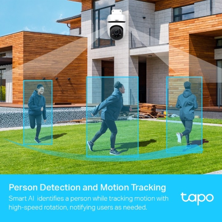 TP-LINK Motoriseret WiFi IP-overvågningskamera til udendørs