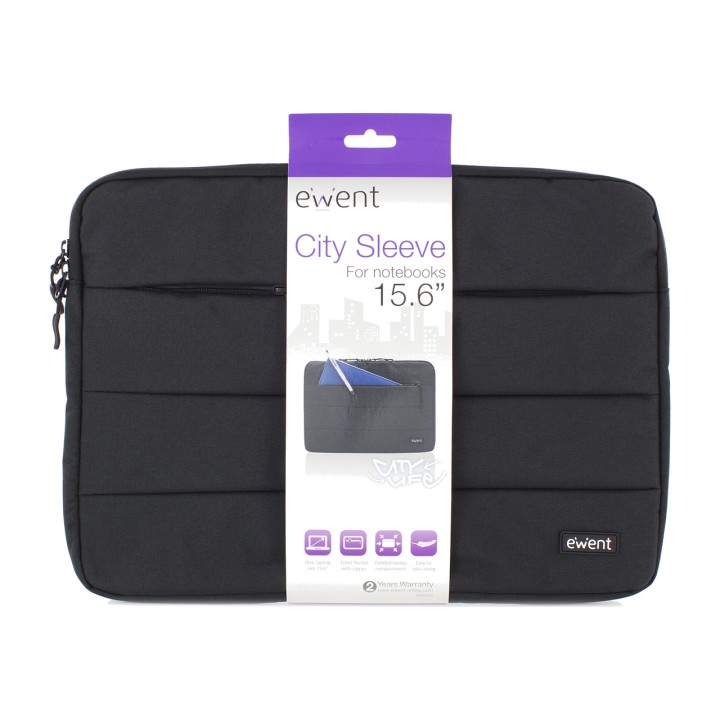 EWENT Funda acolchada para portátil con bolsillo exterior