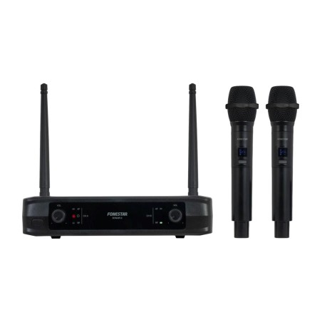 micrófono inalámbrico doble de mano sonair-2m uhf