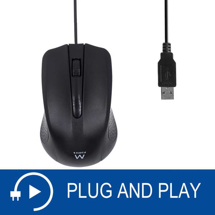 EWENT Wired optical mouse EW3300 USB-1000DPI MGS0000016224