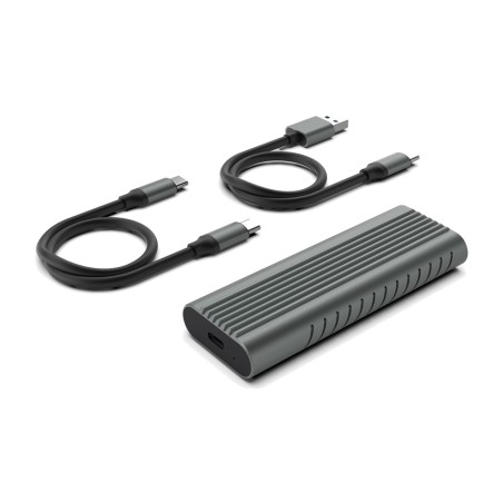 aluminium external usb-c enclosure for m.2 nvme ssd ew7025 3.2 gen2