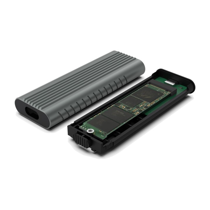 EWENT Ekstern kasse i aluminium med USB-C til SSD M.2 NVMe