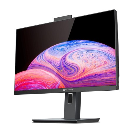 ordinateur tout-en-un de 27 pouces avec webcam, hauteur réglable et écran pivotant unity-cam i5-12400 16gb ddr4 ssd-1tb fhd w11