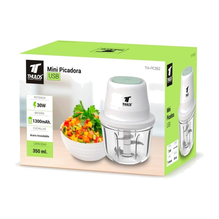 THULOS Mini picadora de alimentos recargable USB TH-PC352