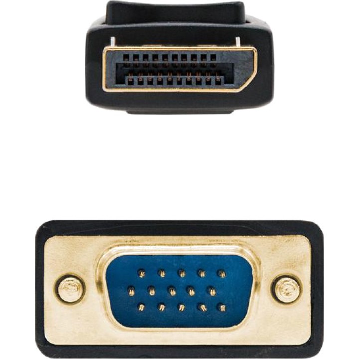 NANOCABLE Konvertorový kábel DisplayPort na VGA 1920X1200 5
