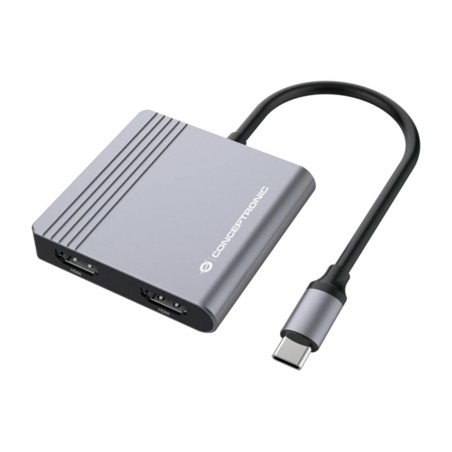adattatore multiporta usb-c 4 in 1 per due schermi donn13g 2xhdmi usb3.0 pd