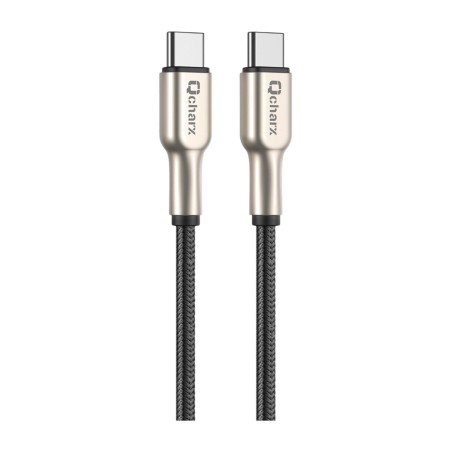 cablu ecranat de încărcare și date cu conectori din zinc pentru telefon new-york-1m usb-c/c 3a 20w