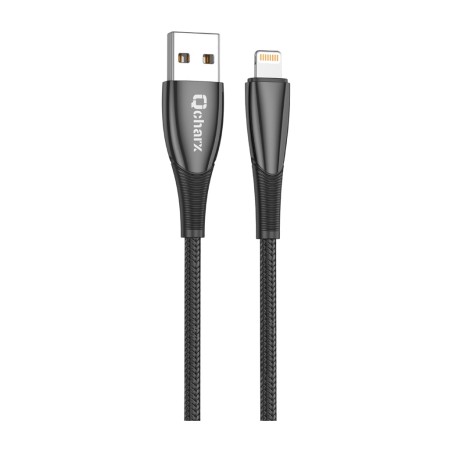 fonott töltő- és adatkábel cink csatlakozókkal telefonhoz berlin-1m usb-a/lightning 3a