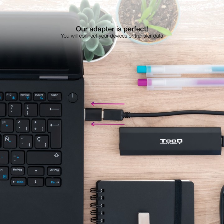 NANOCABLE USB-C adaptér zásuvka na USB-A zástrčku s OTG GEN1