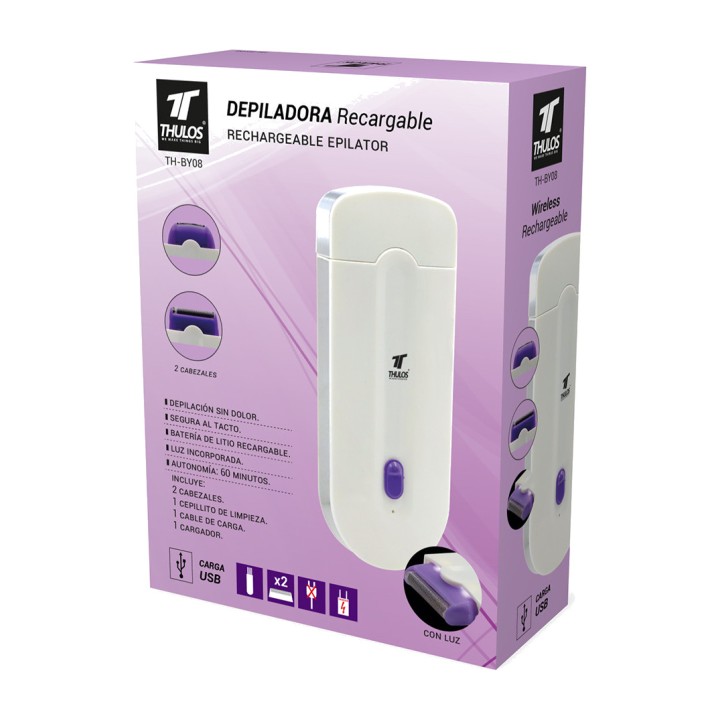 THULOS Rechargeable electric epilator with light TH-BY08