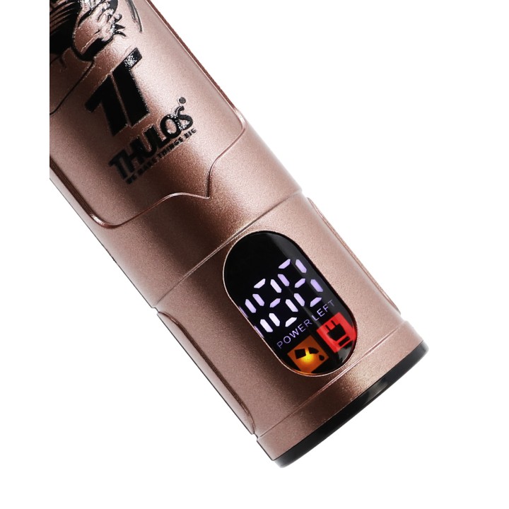 THULOS Vintage-style rechargeable hair clipper with LED