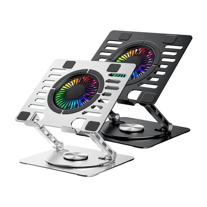 COOLBOX Ρυθμιζόμενη βάση ψύξης με περιστροφή 360 μοιρών για