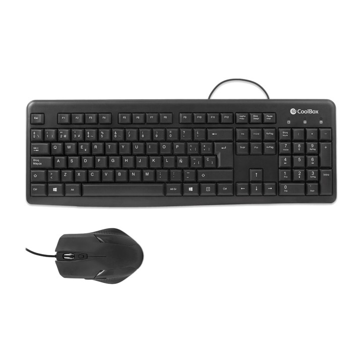 COOLBOX Ensemble clavier et souris filaires USB KTR-01U