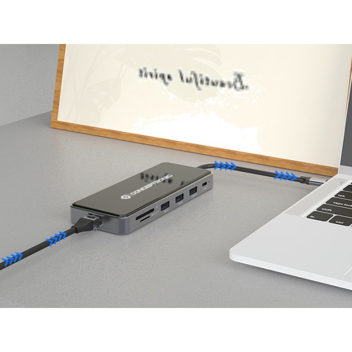 CONCEPTRONIC Dokovacia stanica USB-C 12 v 1 s HDMI a VGA