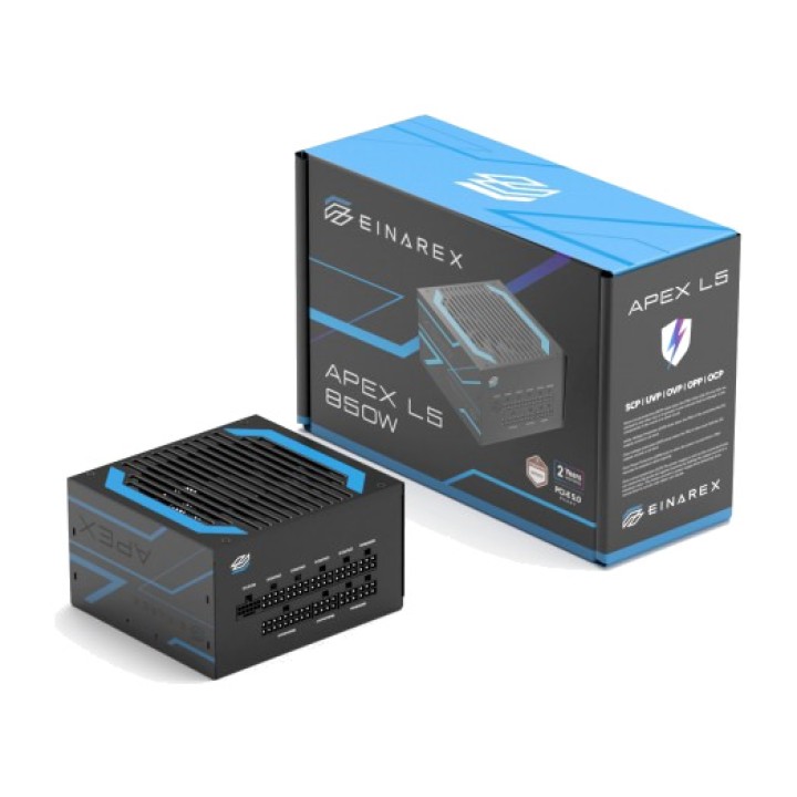 EINAREX Fuente de alimentación ATX modular para PC APEX-L5