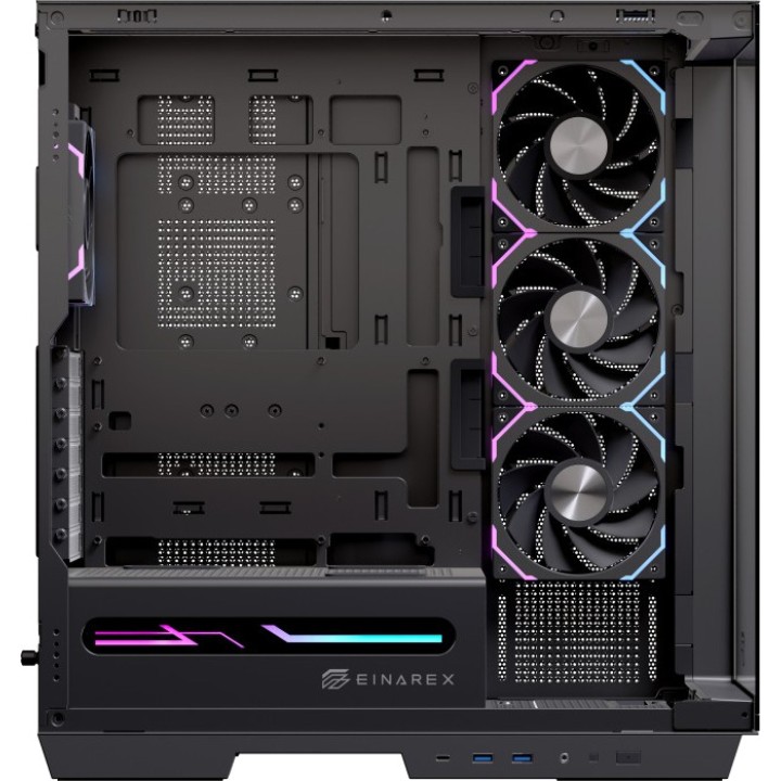 EINAREX E-ATX-Gaming-PC-Gehäuse im Midi-Tower-Format mit