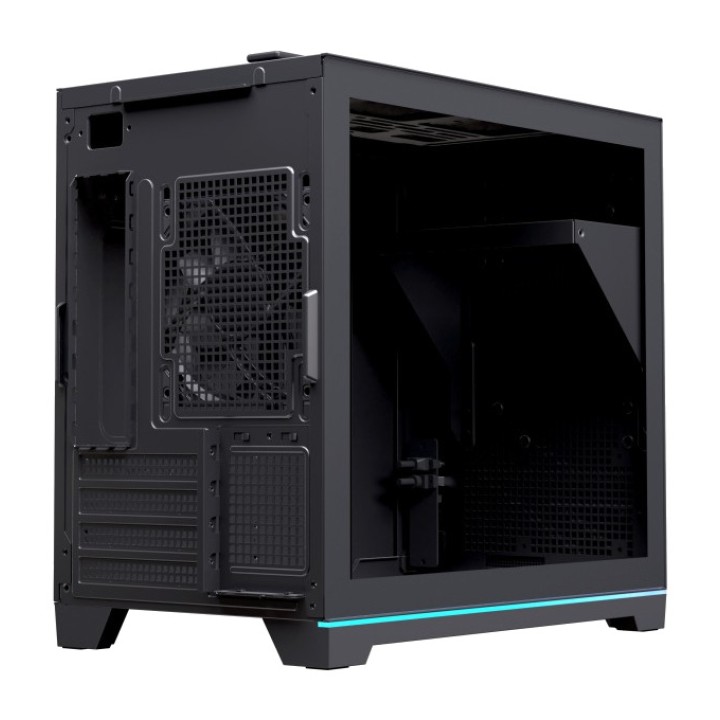 EINAREX Micro-ATX-gaming-pc-behuizing met gehard glas en