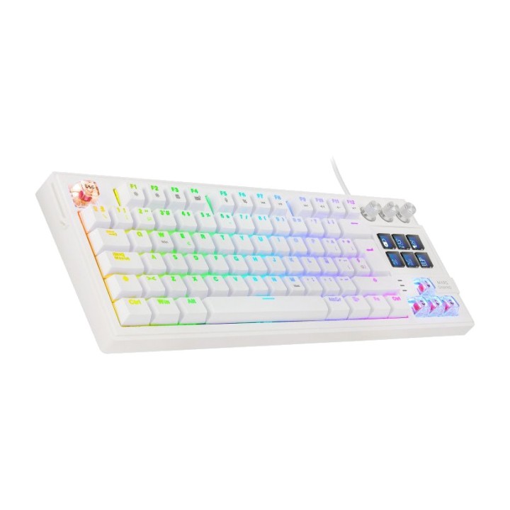 MARS GAMING Teclado mecánico con teclas LCD e iluminación