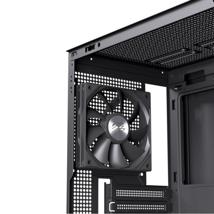 EINAREX Herní skříň PC semi-tower ATX s tvrzeným sklem PULSE