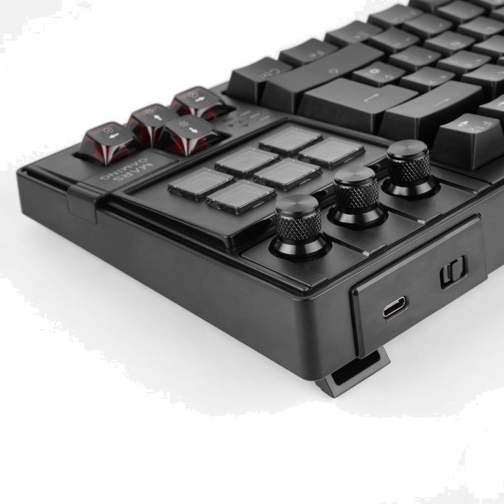 MARS GAMING Teclado mecánico con teclas LCD e iluminación