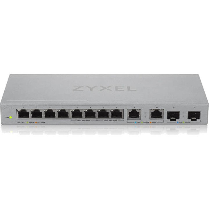 ZYXEL 8-port unmanaged Gigabit switch with two 2,5G